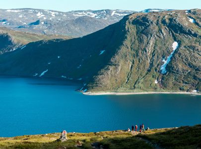 Overlooking Lake Bygdin From Svartdalen Valley | Discover Norway